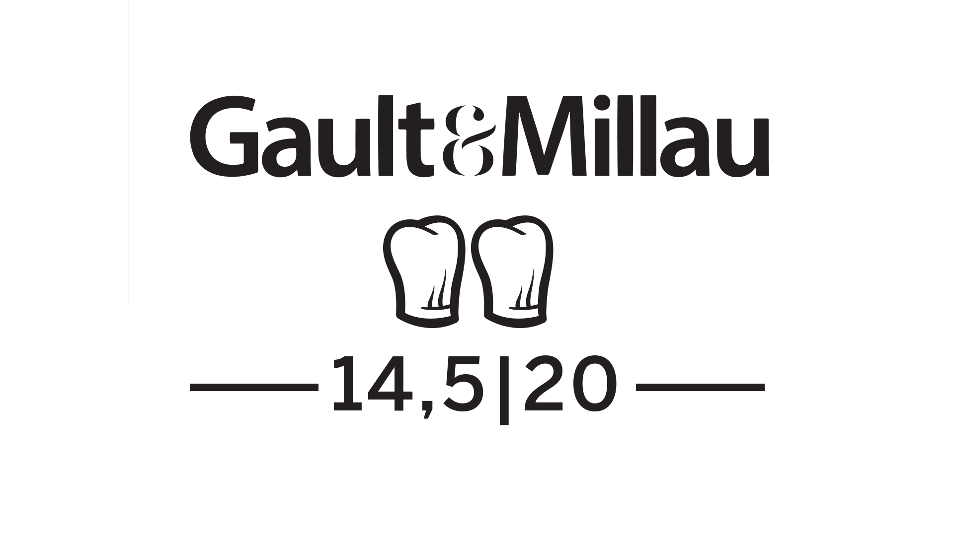 Gault&Millau Punten Logo’s 2024_2025 Nederland_14,5 PUNTEN G&M_14,5_PUNTEN_G&M_ZWART